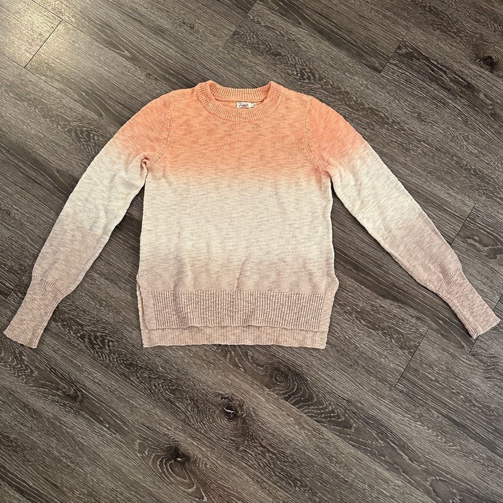 Faherty Muir Dip Dye Sweater Sunset Dip Dye